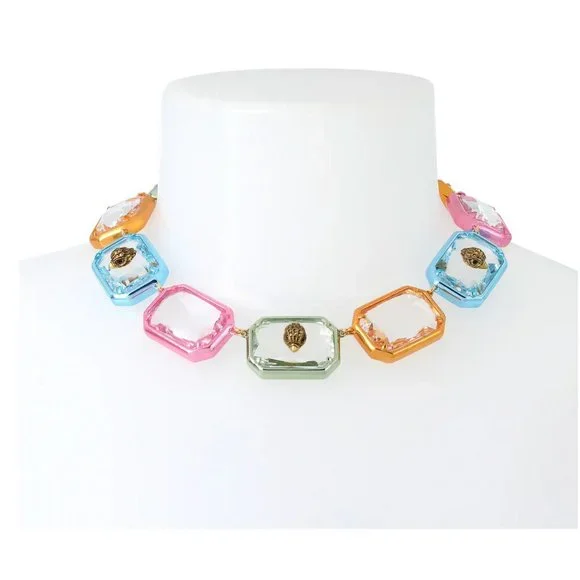 Kurt Geiger Eagle's Head Crystal Collar Necklace - Picture 1 of 5